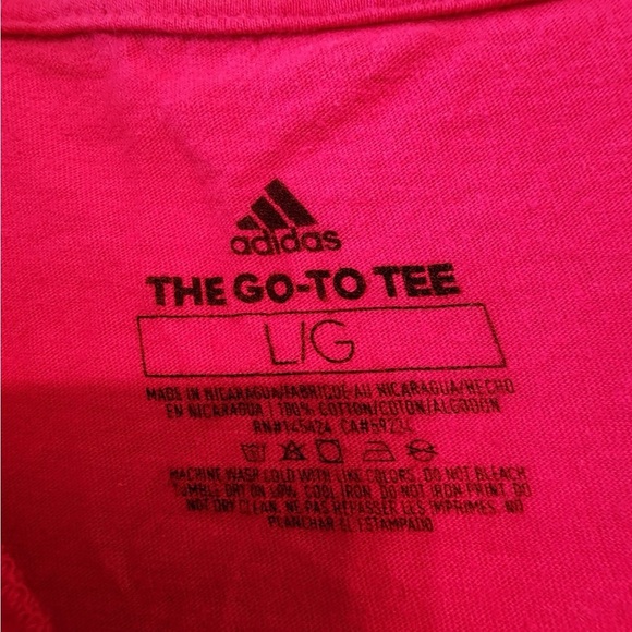 Adidas pink go to tee size womens medium - Picture 3 of 3